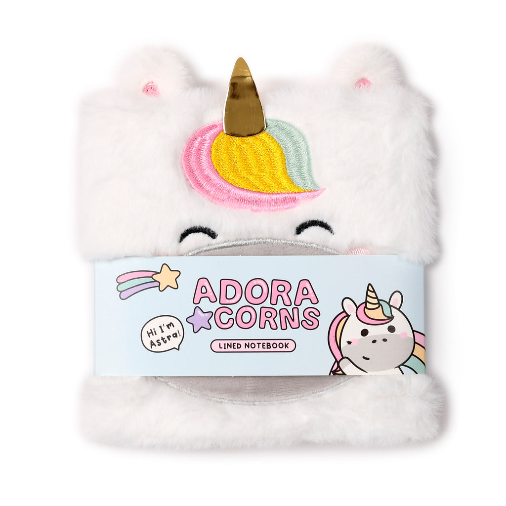 Adoramals Adoracorn Plush Unicorn Notebook for kids stationery wrapped