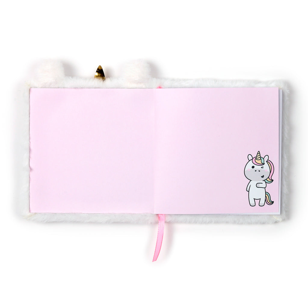 Adoramals Adoracorn Plush Unicorn Notebook for kids stationery open first