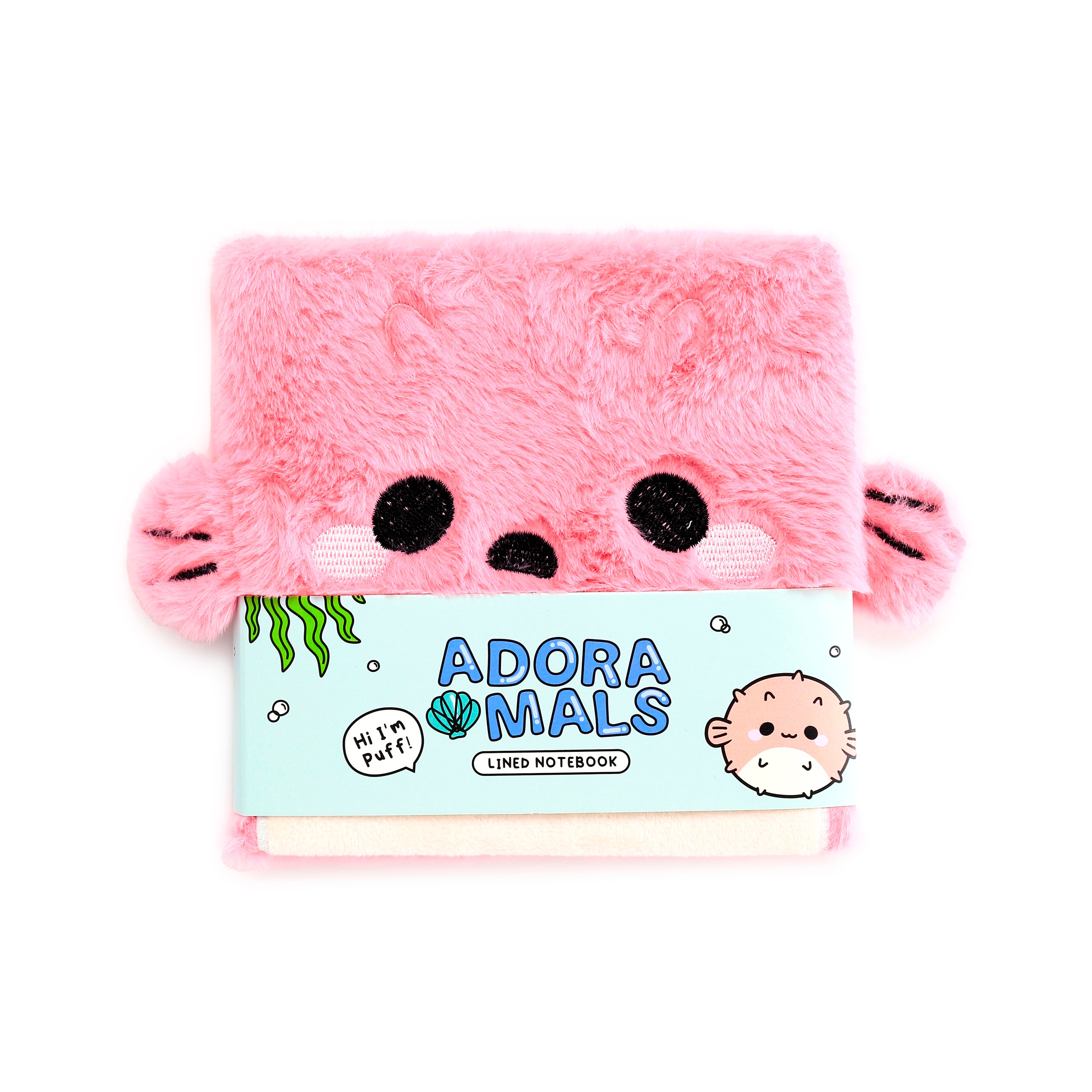 Adoramals Puff the Pufferfish Plush Notebook