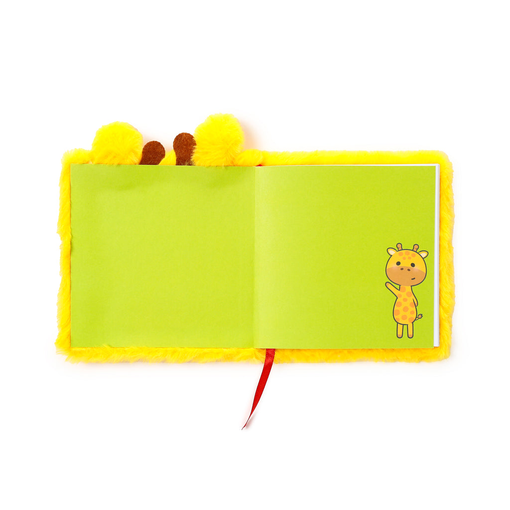 Adoramals Raffi the Giraffe Plush Notebook Open First