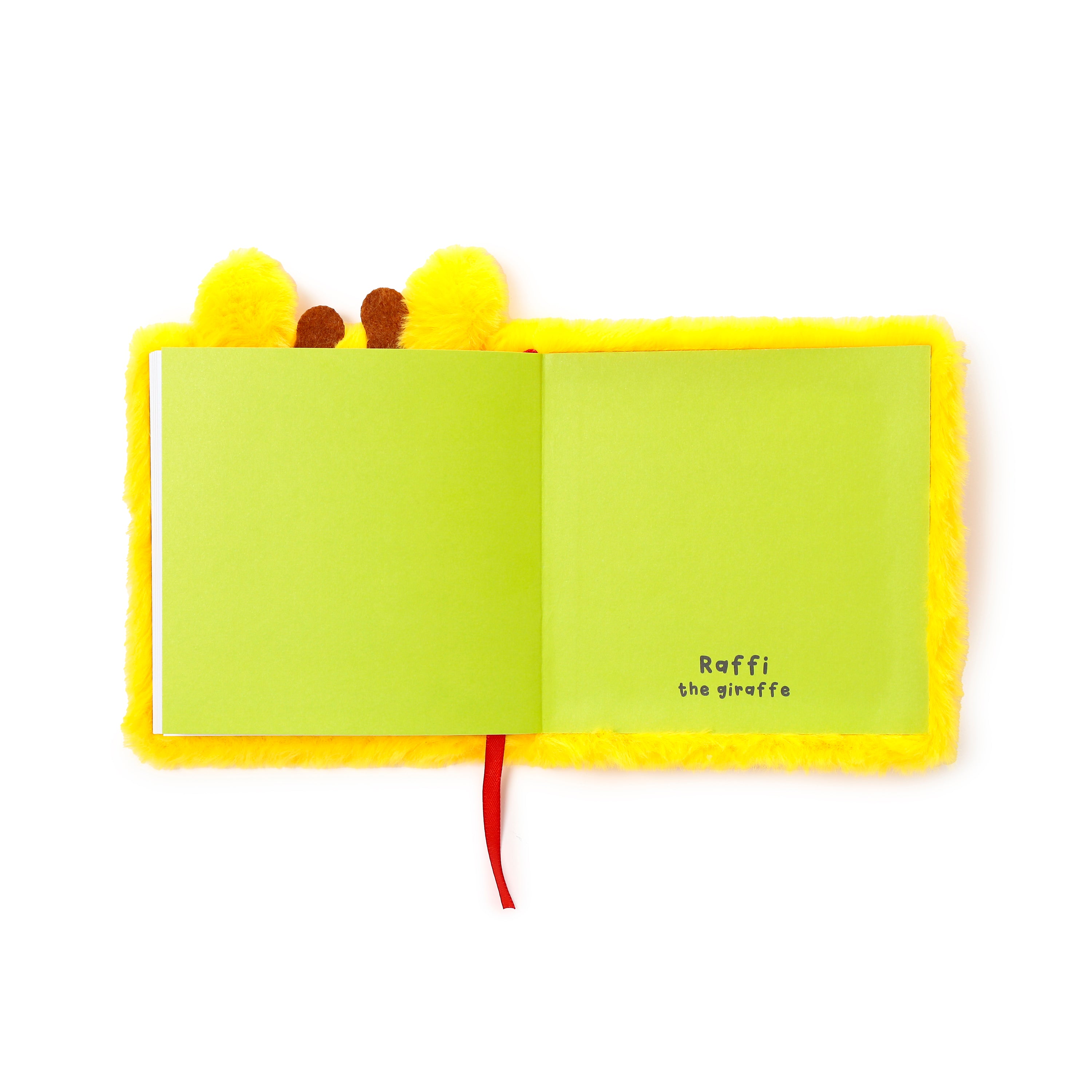 Adoramals Raffi the Giraffe Plush Notebook Open Last