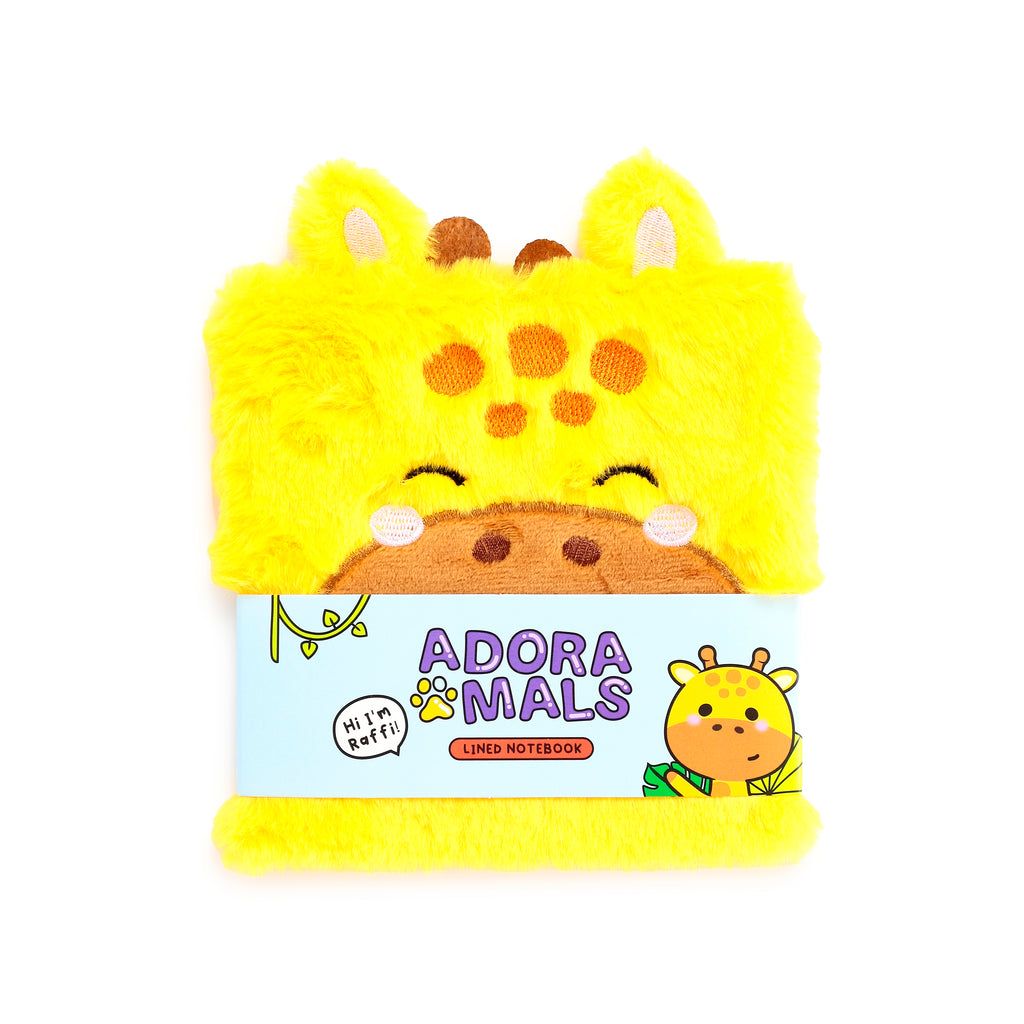 Adoramals Raffi the Giraffe Plush Notebook Wrapped