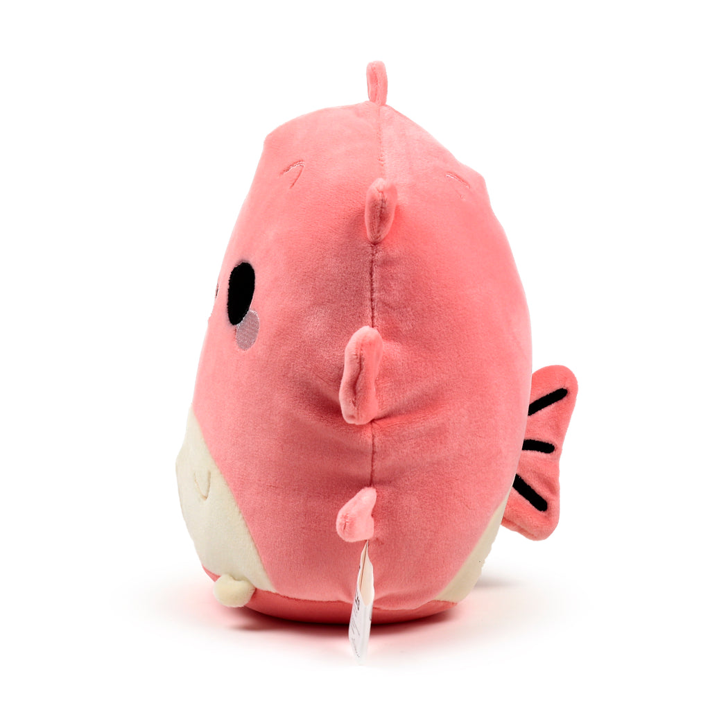 23cm teal pufferfish soft toy for ocean-themed nursery décor right.