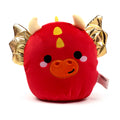 Roscoe the Dragon from the Adoramagic collection, a mythical soft Velboa toy for dragon lovers front.