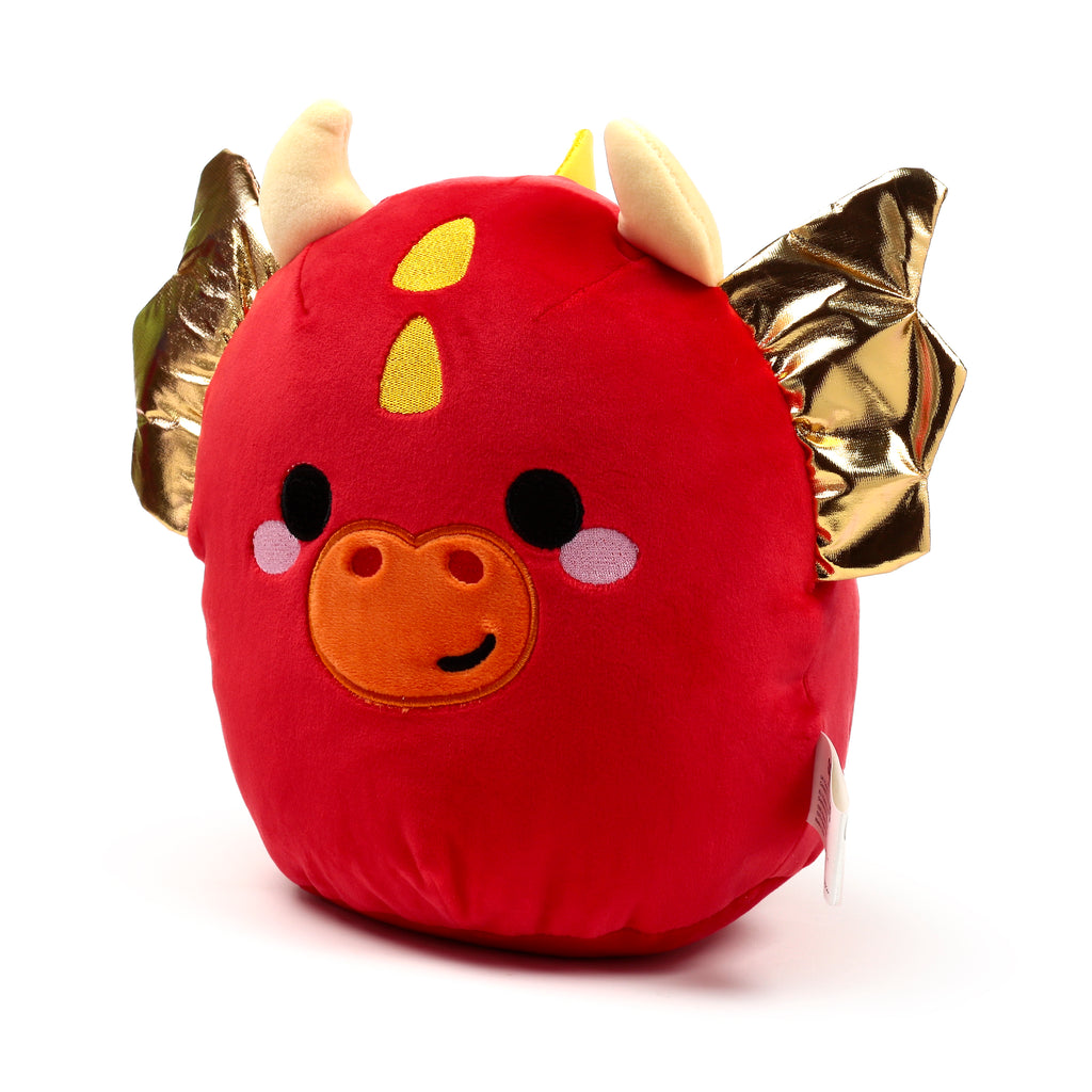 Roscoe the Dragon from the Adoramagic collection, a mythical soft Velboa toy for dragon lovers right.
