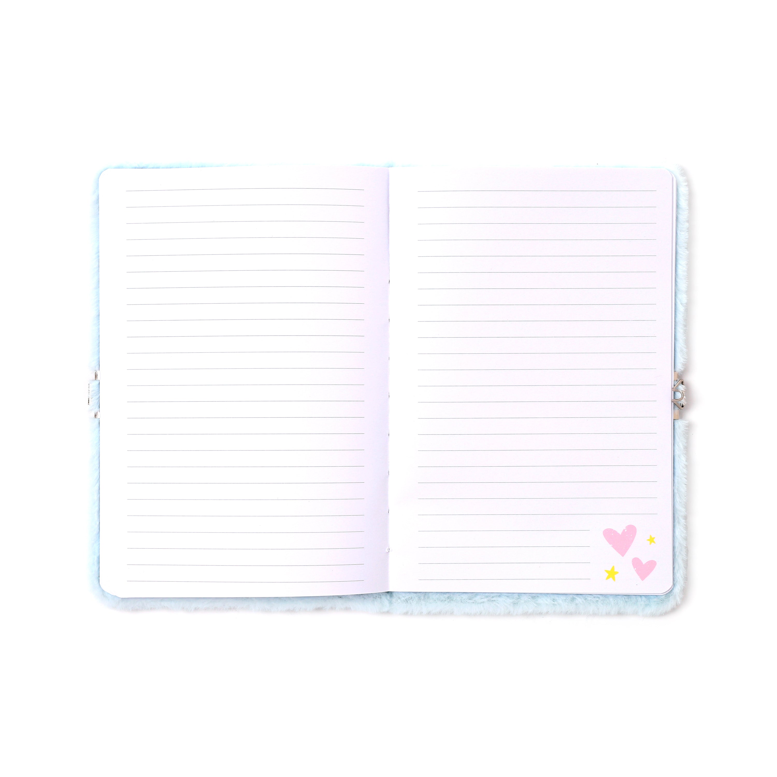 Unicorn Magic Plush Notebook with Padlock