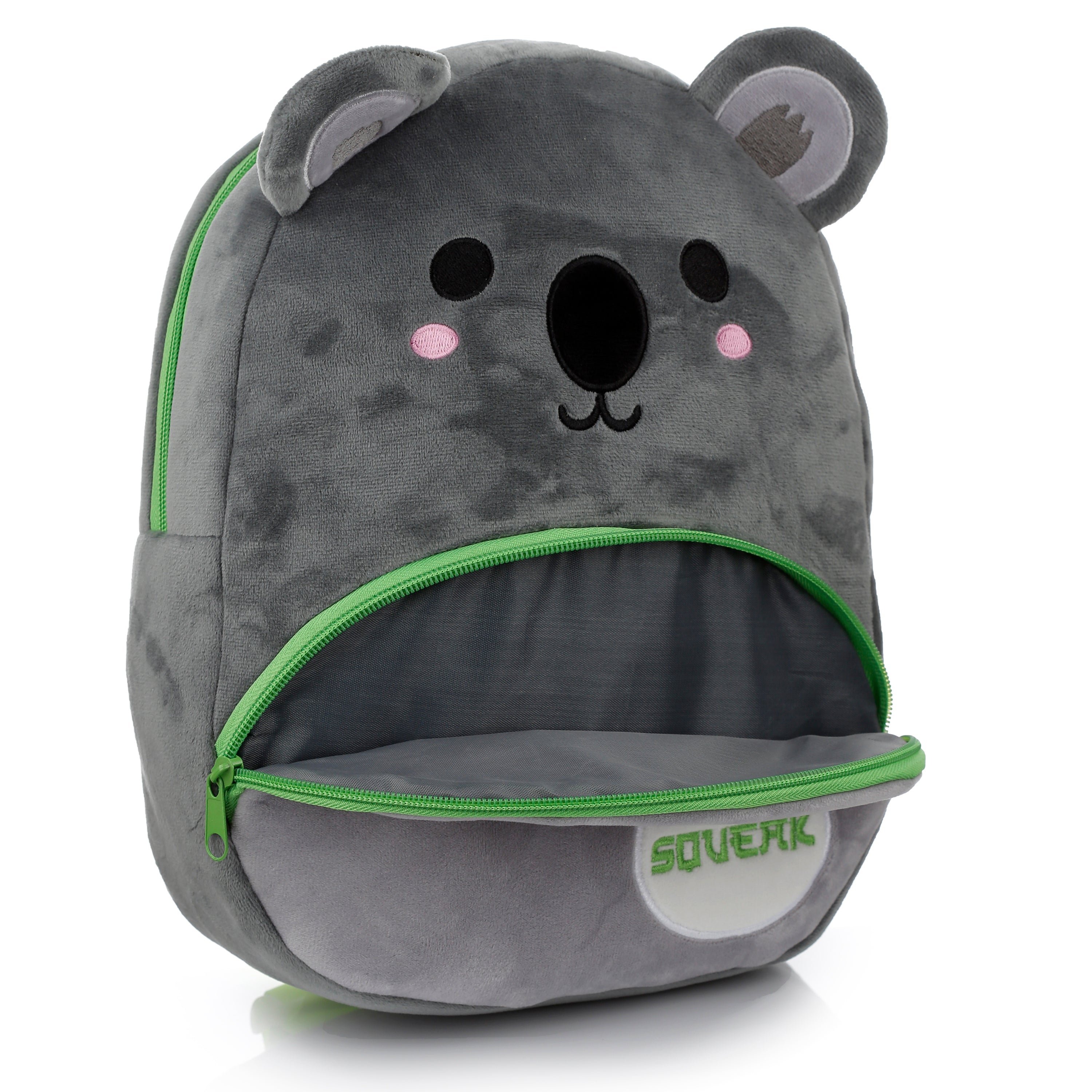 Interior of the Koala backpack showing the main compartment for nursery essentials.